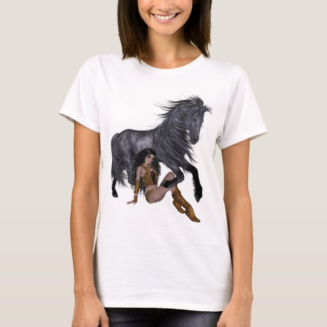 T-shirt Chemise de la princesse et des étalons amérindiens (Devant)