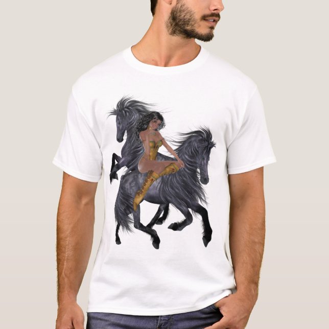 T-shirt Chemise de la princesse et des étalons amérindiens (Devant)