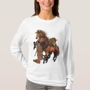 T-shirt Chemise de la princesse et des étalons amérindiens
