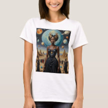 Chemise de la reine cosmique de la couronne planét