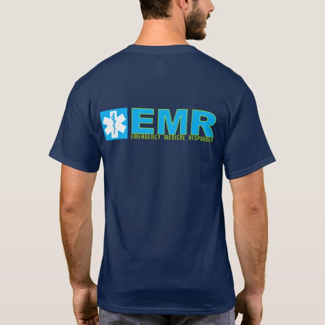 T-shirt Chemise de la signature EMR des hommes (Dos)