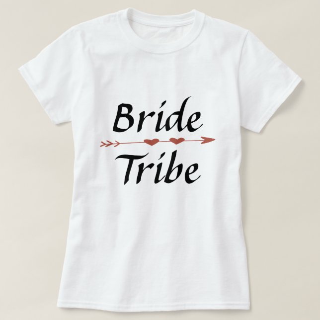T-shirt Chemise de la tribu des mariées (Design devant)