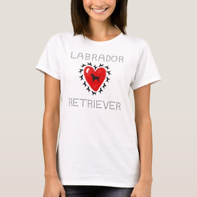 T-shirt Chemise de labrador retriever (Devant)