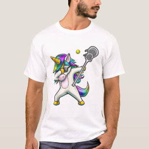 T-shirt Chemise de lacrosse licorne Dabbing Enfants Cadeau