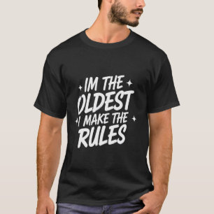T-shirt Chemise de l'aîné Je fais les règles Drôle d'appar