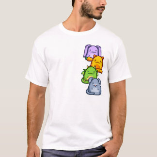 T-shirt Chemise de lapin de Kitty de dragon de chienchien