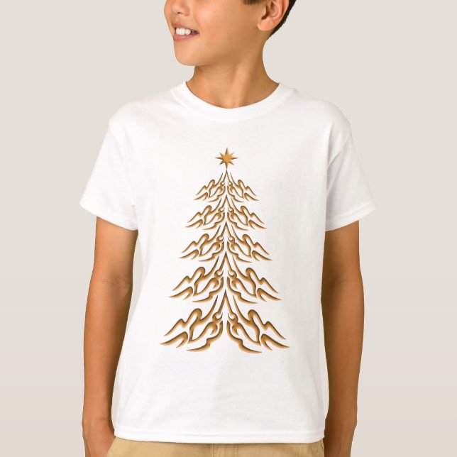T-shirt Chemise de l'arbre de Noël (Devant)