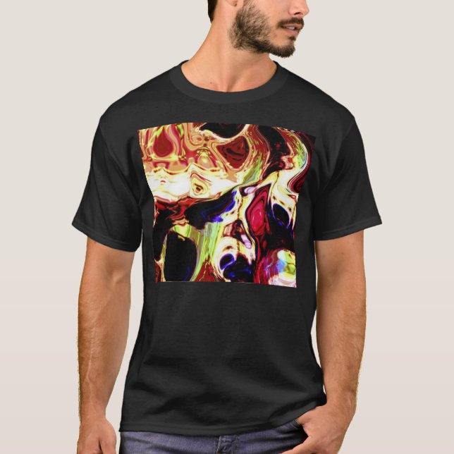 T-shirt Chemise de l'art des hommes de "difficultés (Devant)