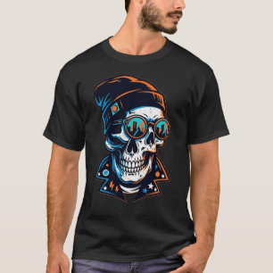 T-shirt Chemise de légende urbaine crâne bonnet streetwear