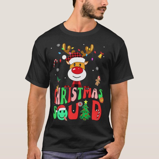 T-shirt Chemise de l'équipe de Noël de la famille Correspo (Devant)