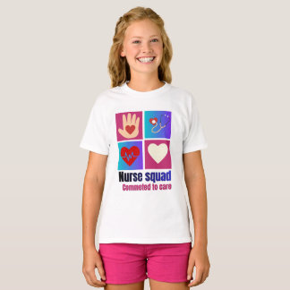 T-shirt Chemise de l'équipe d'infirmières engagée pour les