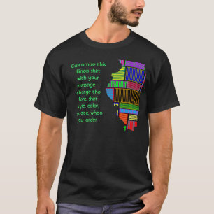 T-shirt Chemise de l'Illinois - coutume avec l'élection o