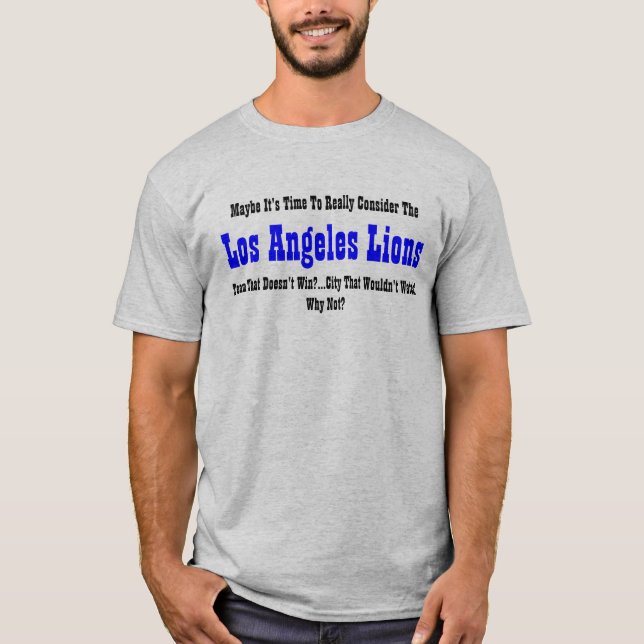 T-shirt Chemise de lions de Los Angeles (Devant)
