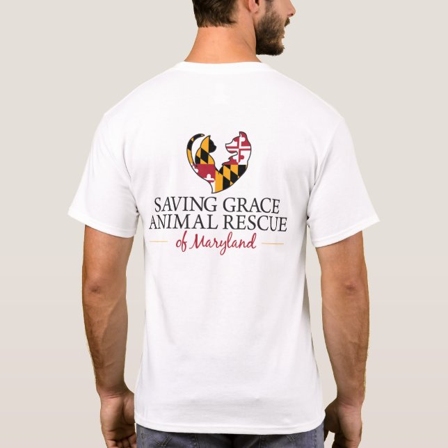 T-shirt Chemise de logo de bon côté (Dos)
