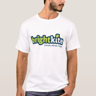 T-shirt chemise de logo de Brightkite.com - avec le