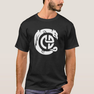 T-shirt Chemise de logo de JRCD, logo blanc