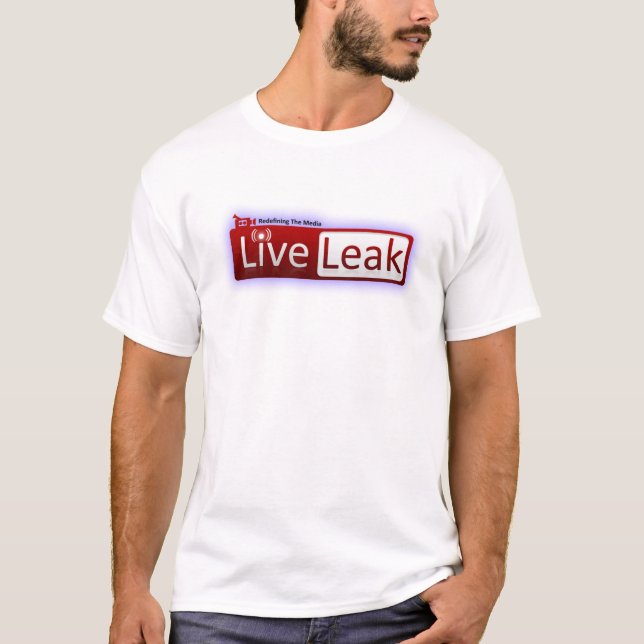 T-shirt Chemise de logo de LiveLeak - blanc (Devant)