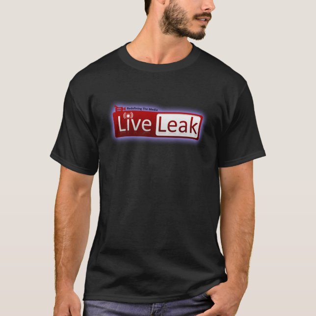 T-shirt Chemise de logo de LiveLeak - noir (Devant)