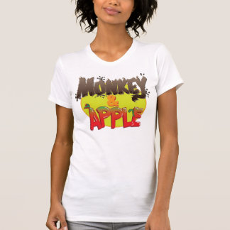 T-shirt Chemise de logo de singe et d'Apple