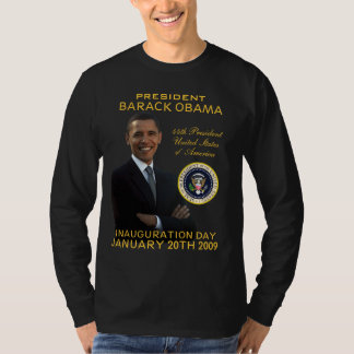 T-shirt Chemise de Long-douille de jour d'inauguration