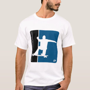 T-shirt Chemise de Longboarding de poisson d'argent