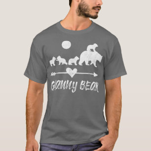 T-shirt Chemise de l'ours grand-mère avec quatre petits ou
