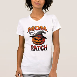 T-shirt Chemise de maman Halloween Citrouille Os Art Vinta