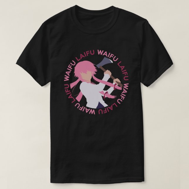 T-shirt Chemise de Manga d'Anime de Waifu Laifu (Design devant)