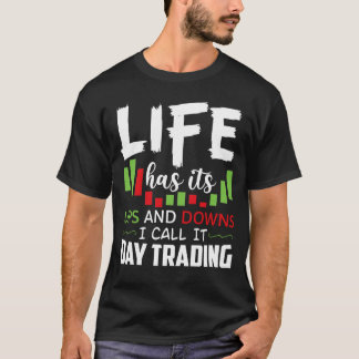 T-shirt Chemise de marché stock pour le jour Trader Forex