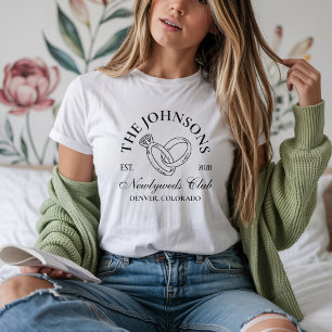 T-shirt Chemise de mariage personnalisée, Chemise assortie