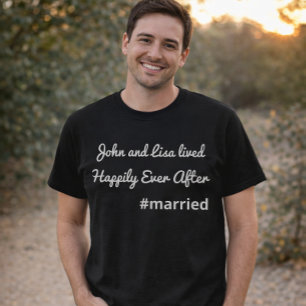 T-shirt Chemise de mariage personnalisée pour le marié - M