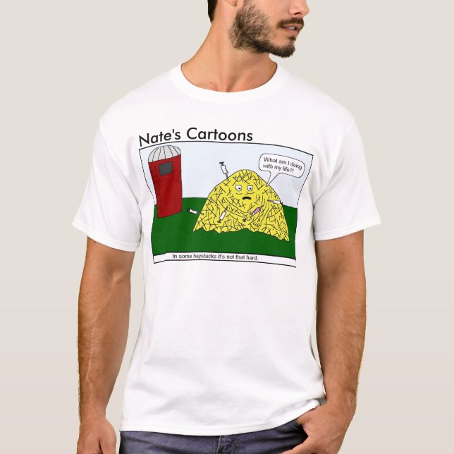T-shirt Chemise de meule de foin des bandes dessinées de (Devant)