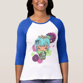 T-shirt Chemise de Miao de poupée de Kokeshi