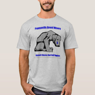 T-shirt Chemise de misère de race de moulins de chiot