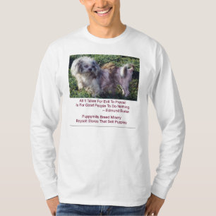 T-shirt Chemise de misère de race de moulins de chiot