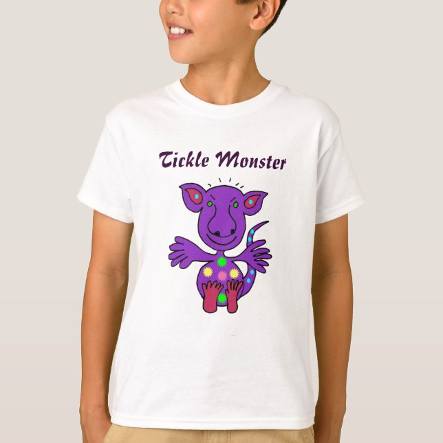 T-shirt Chemise de monstre de chatouillement de BA (Devant)