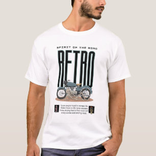 T-shirt Chemise de motard rétro – L'esprit de la route