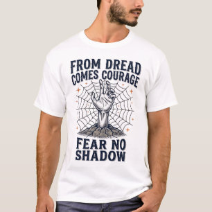 T-shirt Chemise de motivation d'horreur avec citation de c