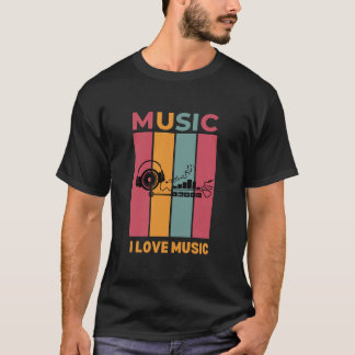 T-shirt chemise de musique nouvelle