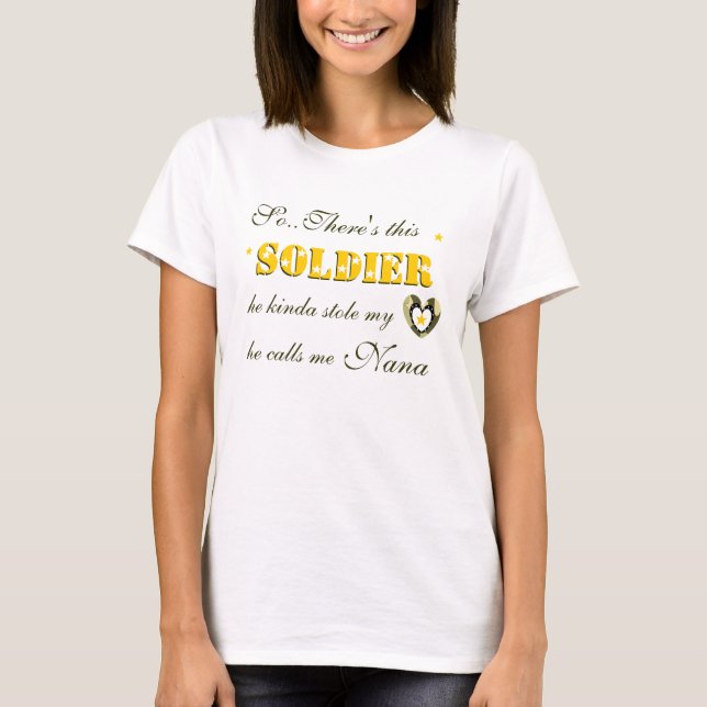 T-SHIRT CHEMISE DE NANA D'ARMÉE (Devant)