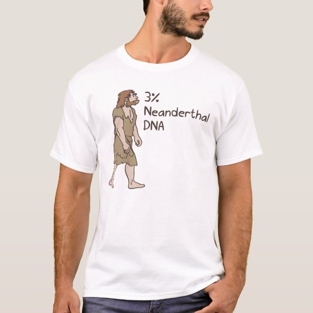 T-shirt Chemise de Néanderthal de 3% (Devant)