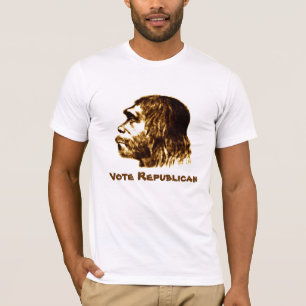 T-shirt Chemise de Néanderthal "de républicain de vote"