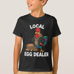T-shirt Chemise de Négociant d'Œufs Local Rétro, Poule de