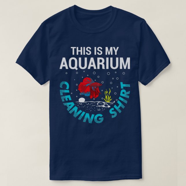 T-shirt Chemise de nettoyage d'aquarium drôle (Design devant)
