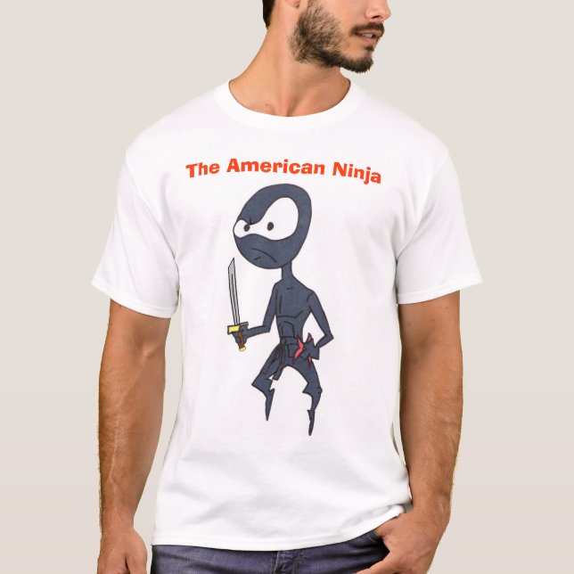 T-shirt Chemise de Ninja d'Américain (Devant)
