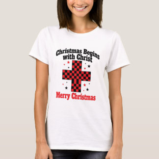 T-shirt Chemise de Noël chrétienne - Cadeau de foi pour el