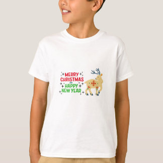T-shirt Chemise de Noël Cute Reindeer