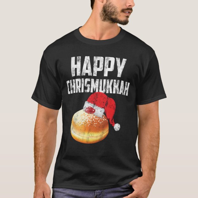T-shirt Chemise de Noël de Chrismukkah Hanoukka Chanukah (Devant)