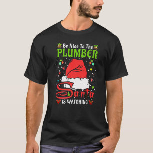 T-shirt Chemise de Noël de Santa Xmas Soyez gentil avec le