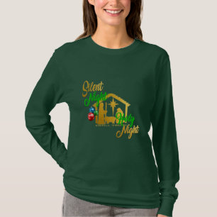 T-shirt Chemise de Noël des femmes saintes de nuit de nui